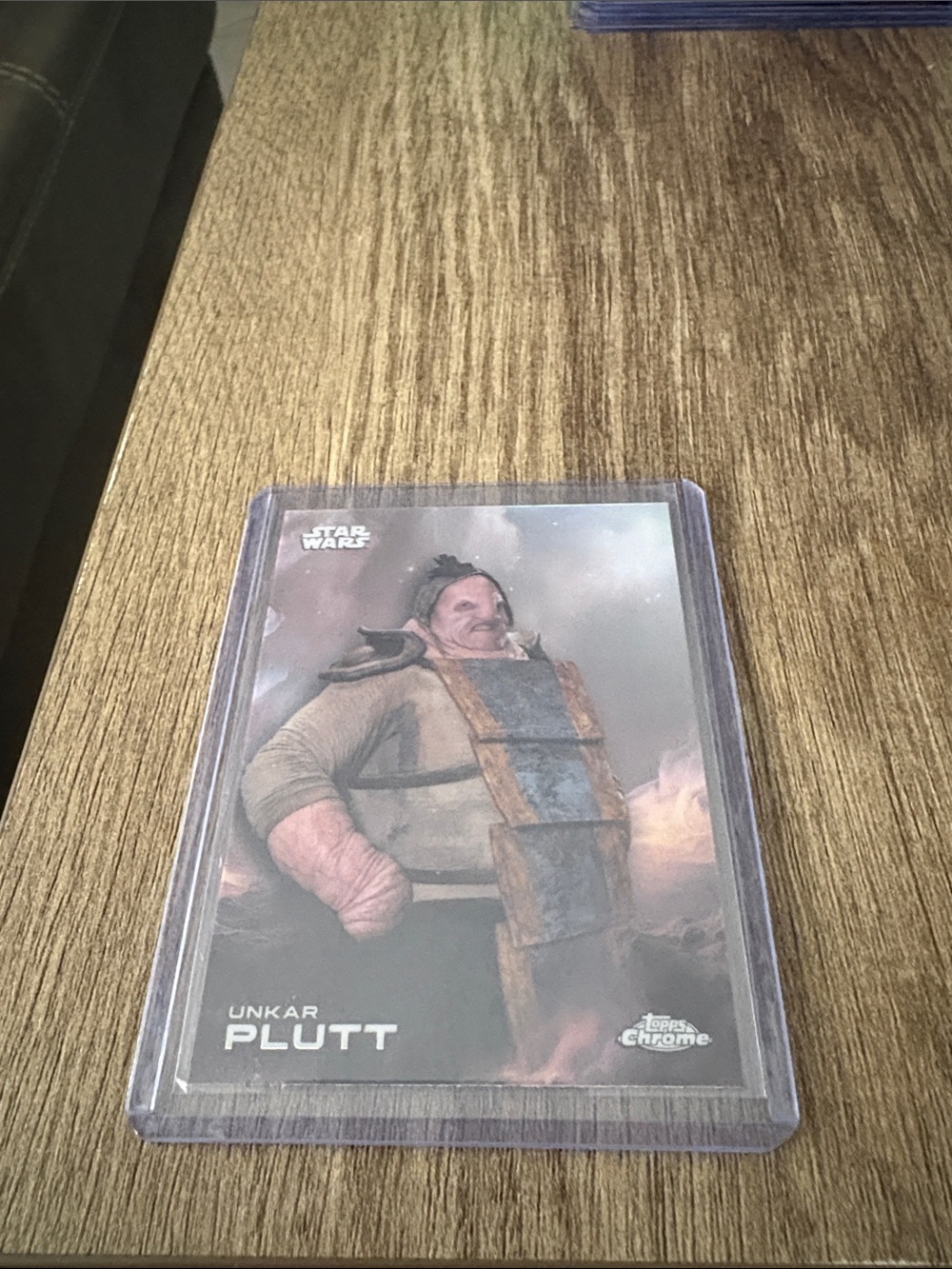 Topps Chrome Multicolor Unkar Plutt Trading Card